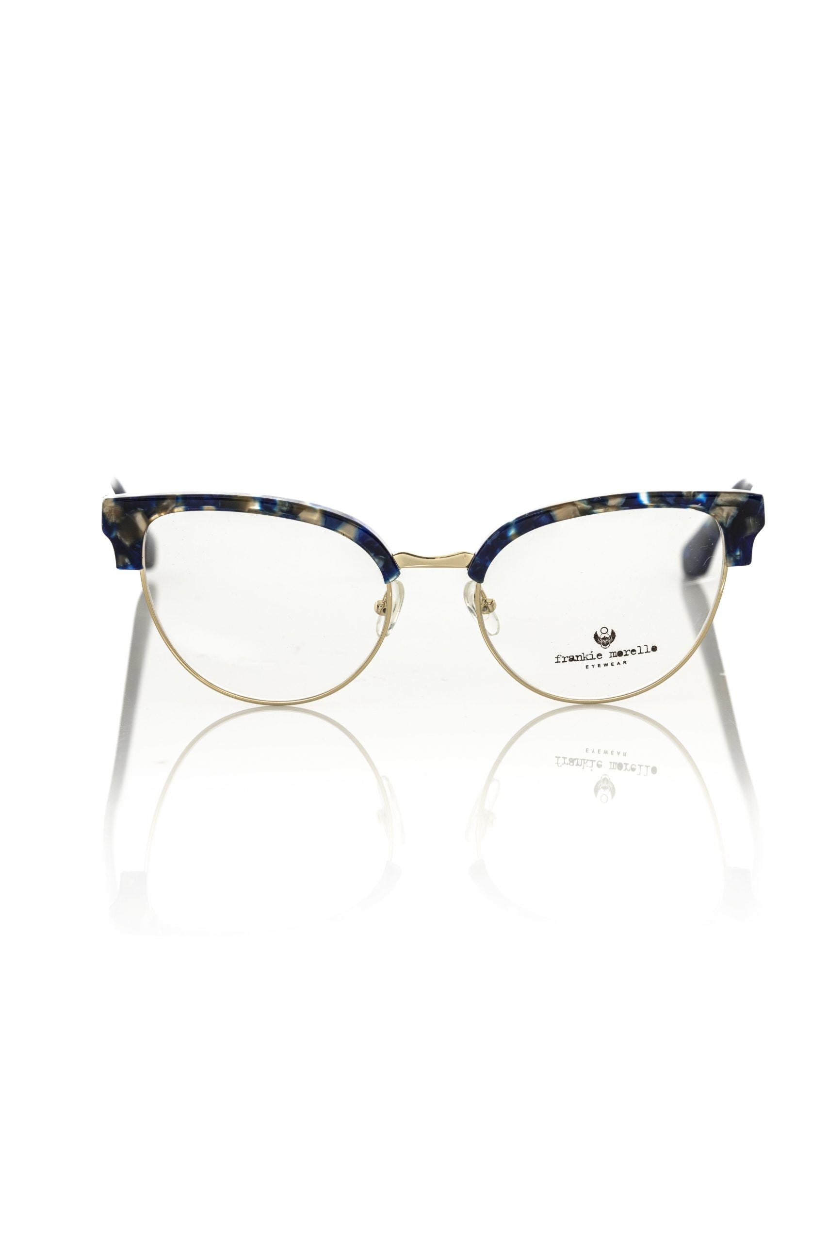Frankie Morello Blue Metallic Women's Eyeglass Frame