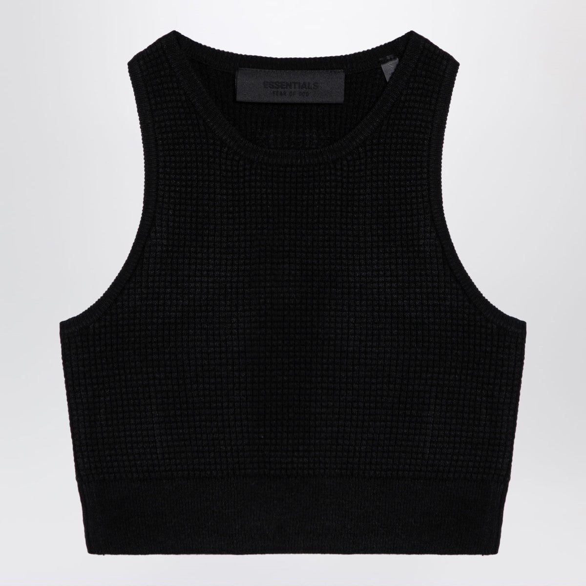 Fear of God Essentials Fear of God Essentials Sporty black honeycomb tank top