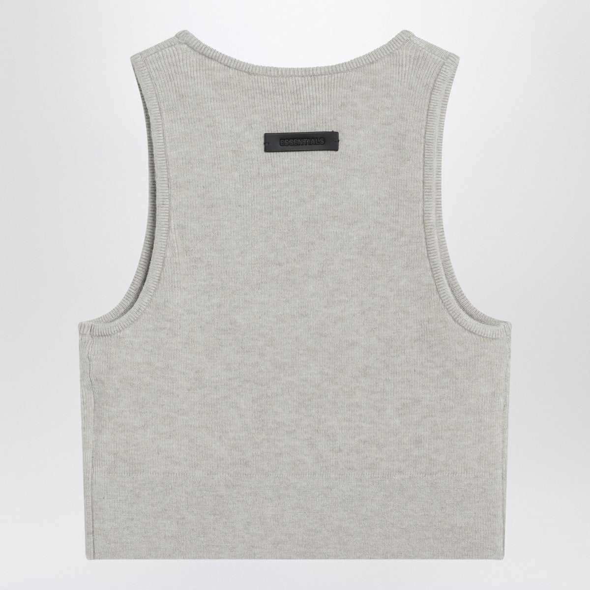 Fear of God Essentials Fear of God Essentials Ribbed greige cropped top