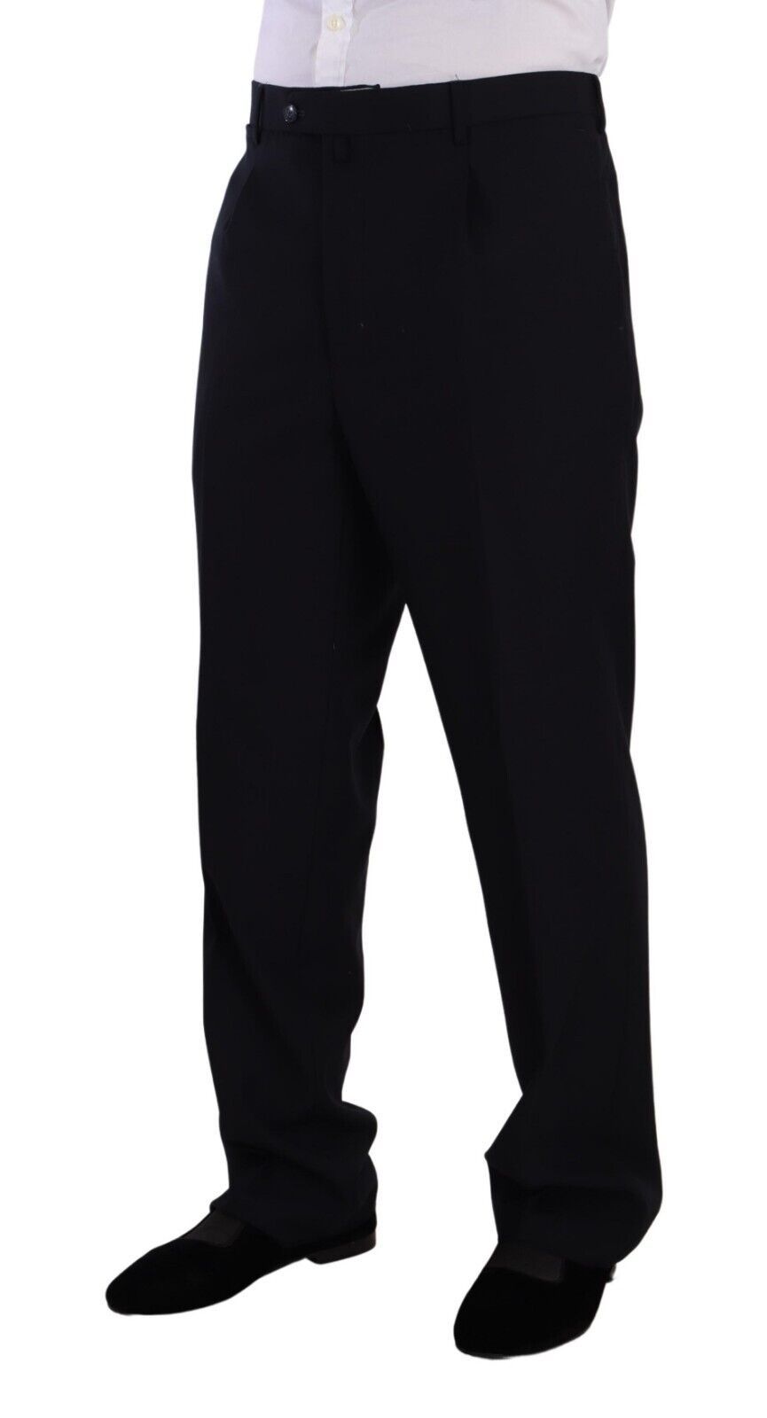 بدلة رسمية من البوليستر الأزرق بصدر واحد من دومينيكو تاجلينتي