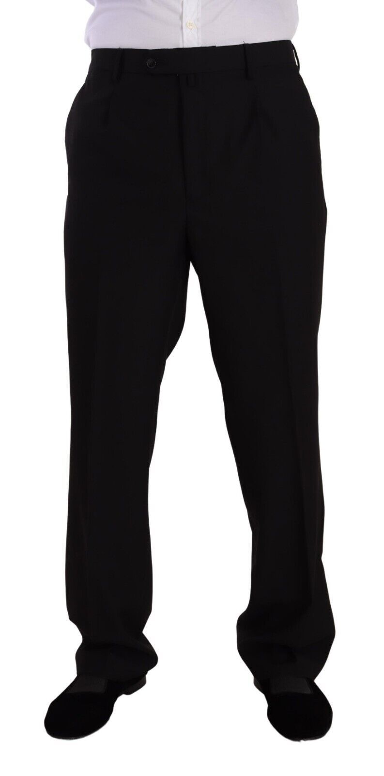 بدلة رسمية من البوليستر الأسود بصدر واحد من دومينيكو تاجلينتي