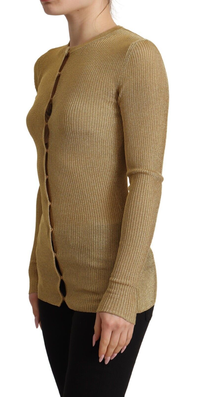 كارديجان دولتشي آند غابانا الذهبي بأزرار من مزيج الفيسكوز