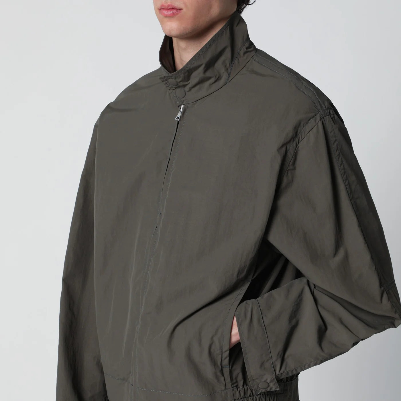 Dries Van Noten Khaki zip-up jacket