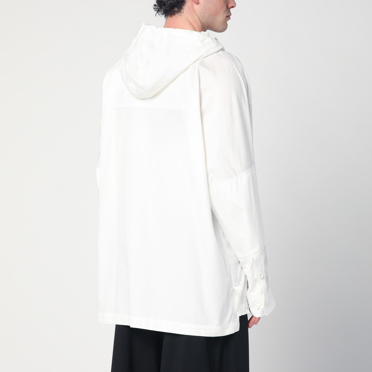 Dries Van Noten Dries Van Noten White asymmetric cotton shirt