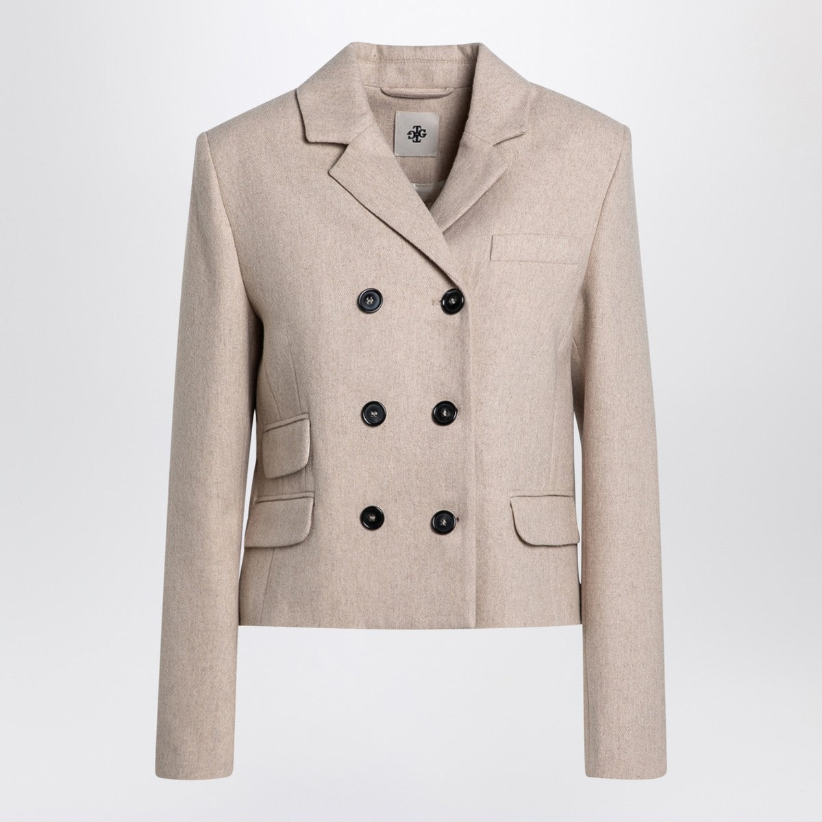 the garment the garment Mille beige double-breasted jacket