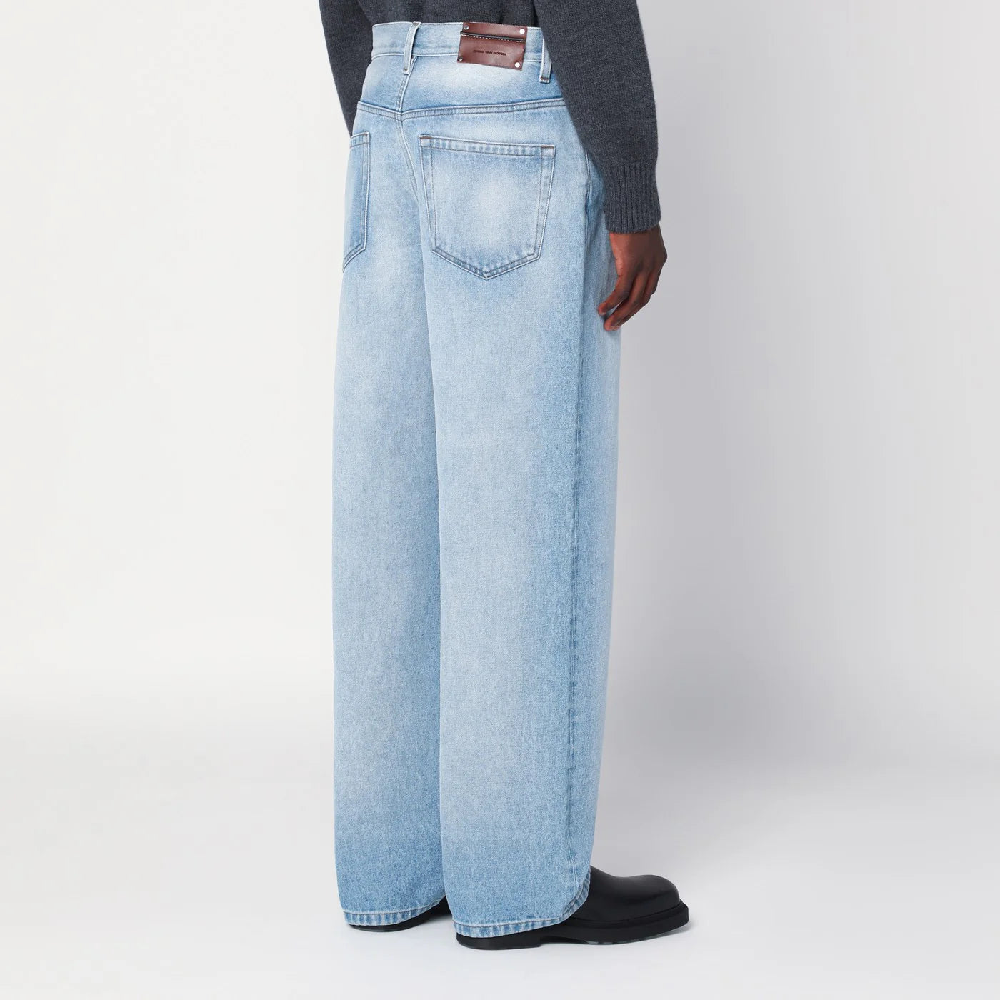 Dries Van Noten Light blue faded jeans