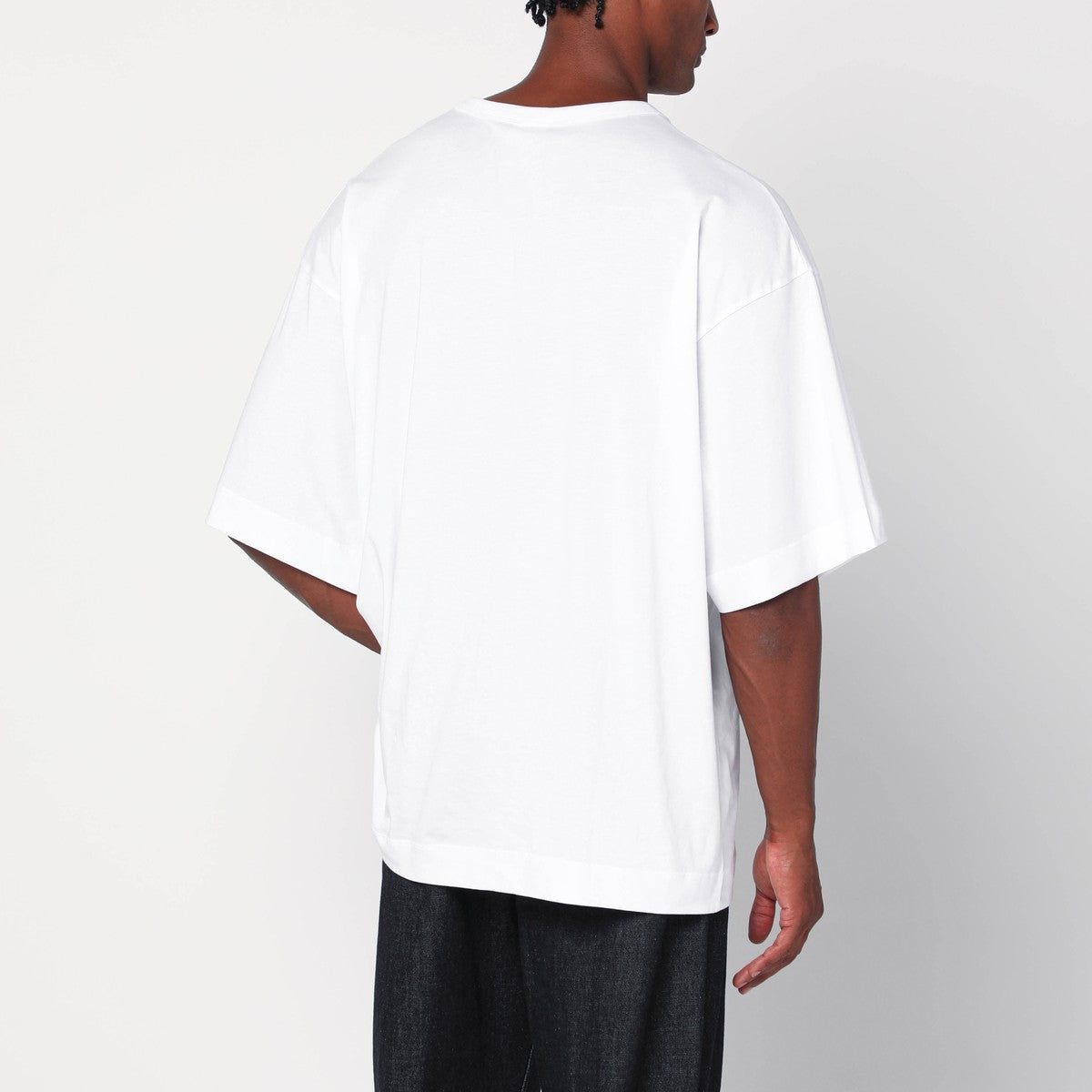 Dries Van Noten Dries Van Noten Oversized white cotton T-shirt