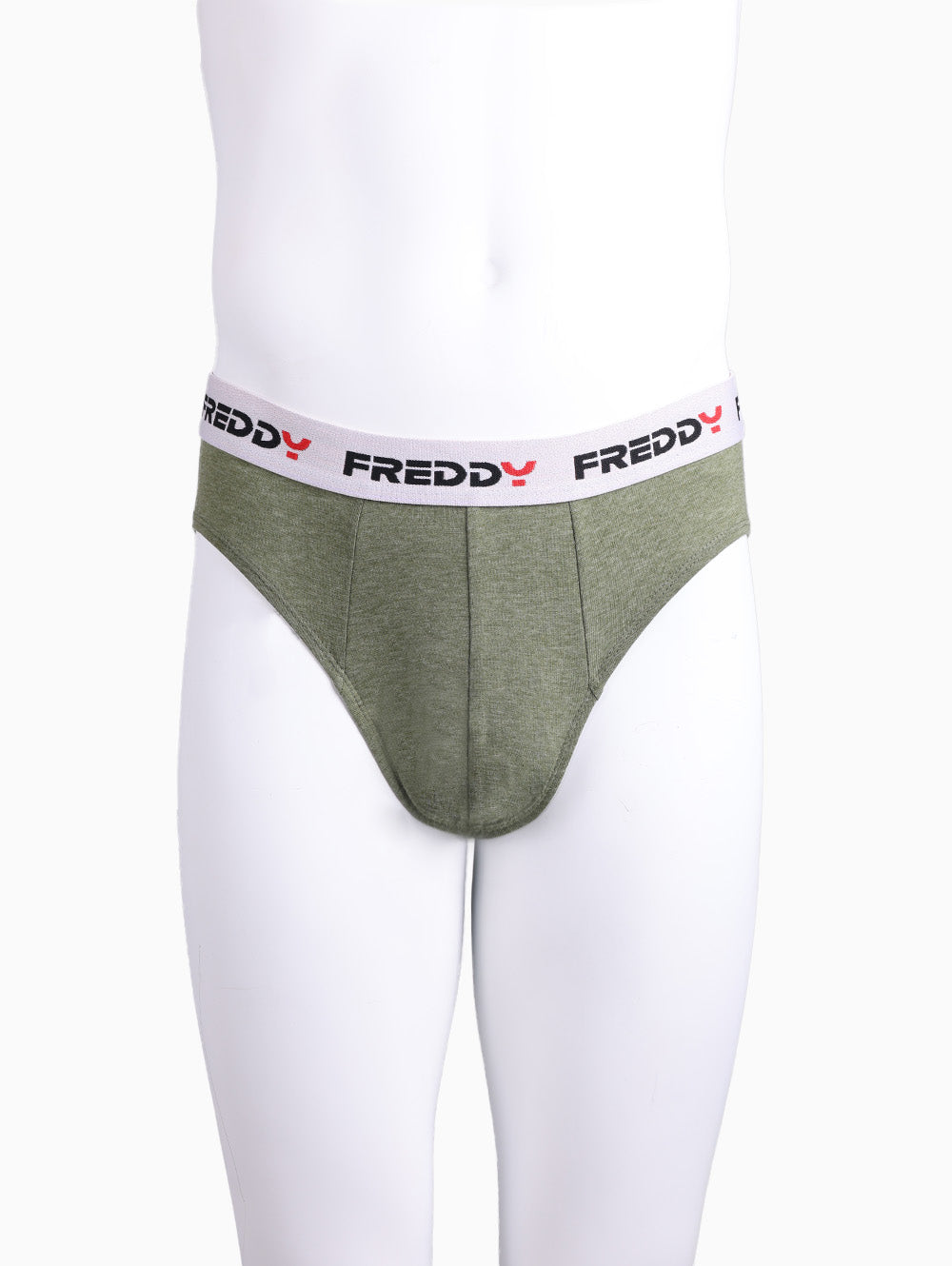 Basic Brief with Placed Print – Pesto Green