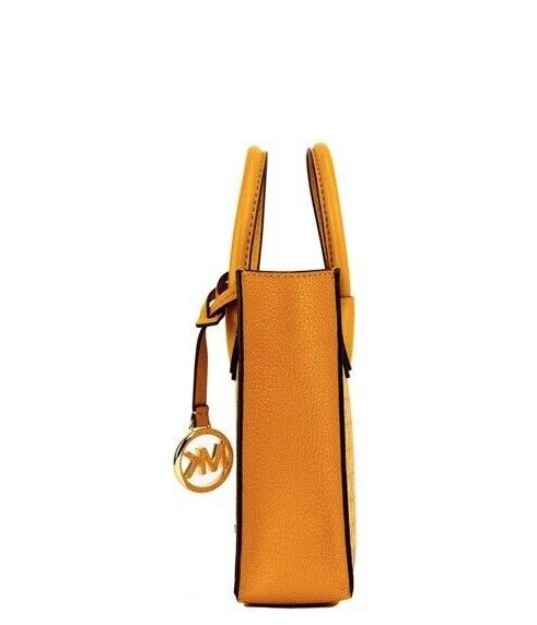 حقيبة تسوق North South من Michael Kors Mercer XS Honeycomb Gold Signature PVC