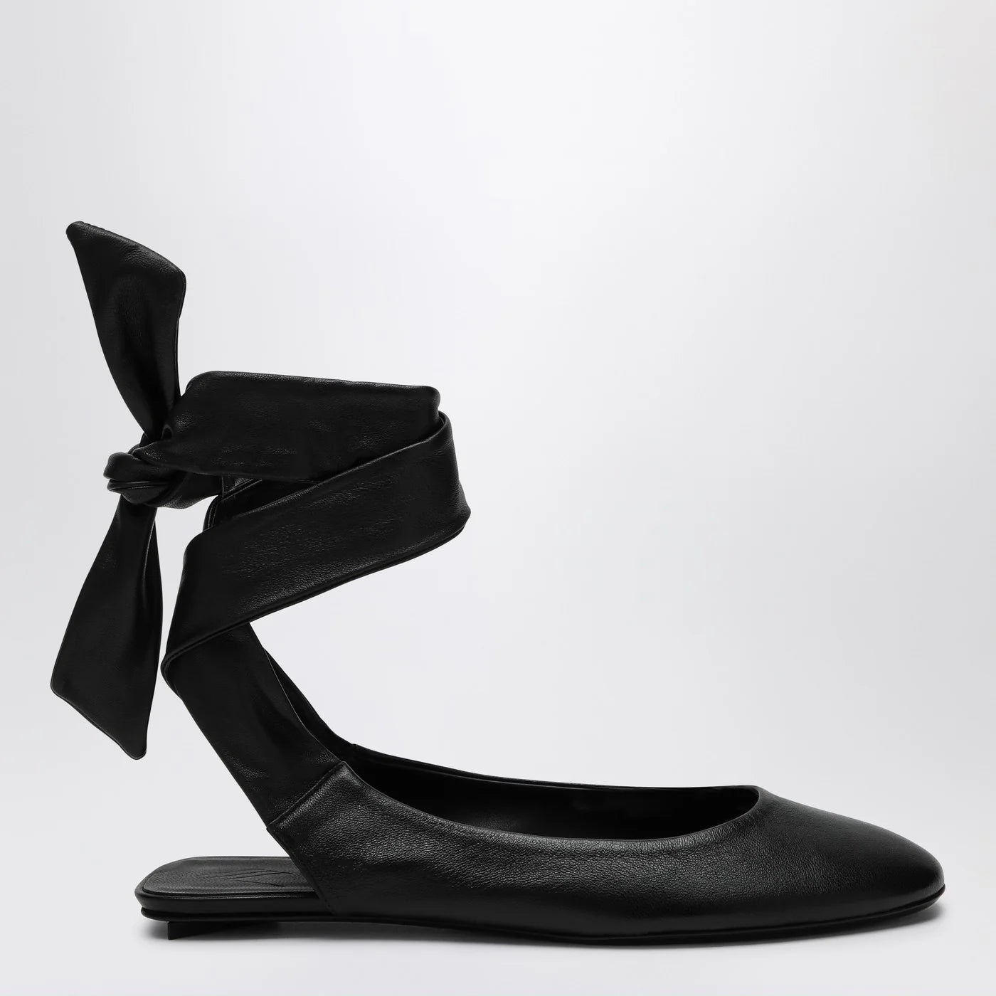 The Attico Black Cloe ballerina