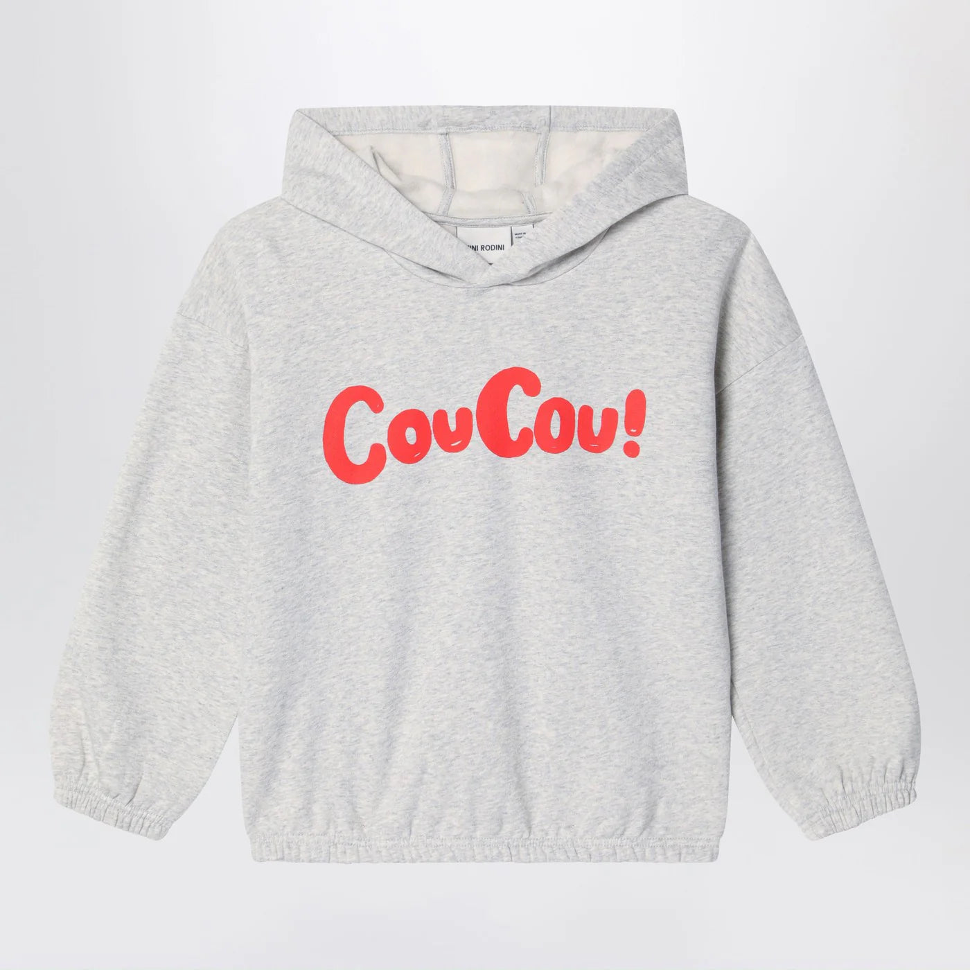 Mini Rodini Grey organic cotton hoodie