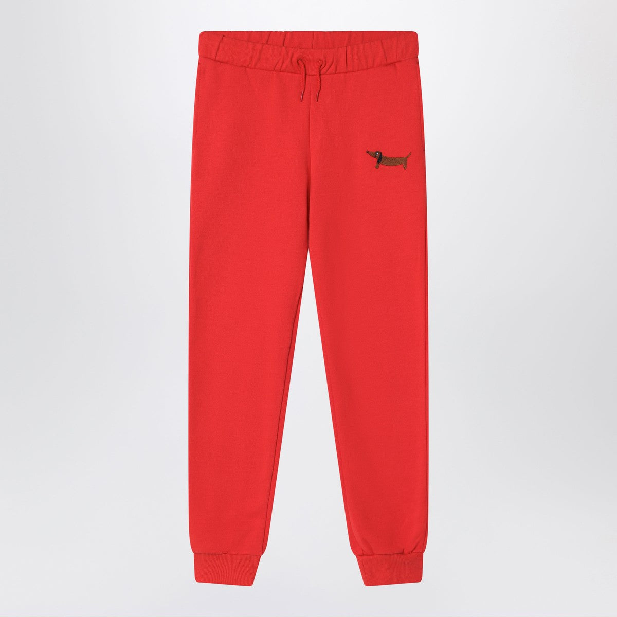 Mini Rodini Mini Rodini Red organic cotton jogging trousers