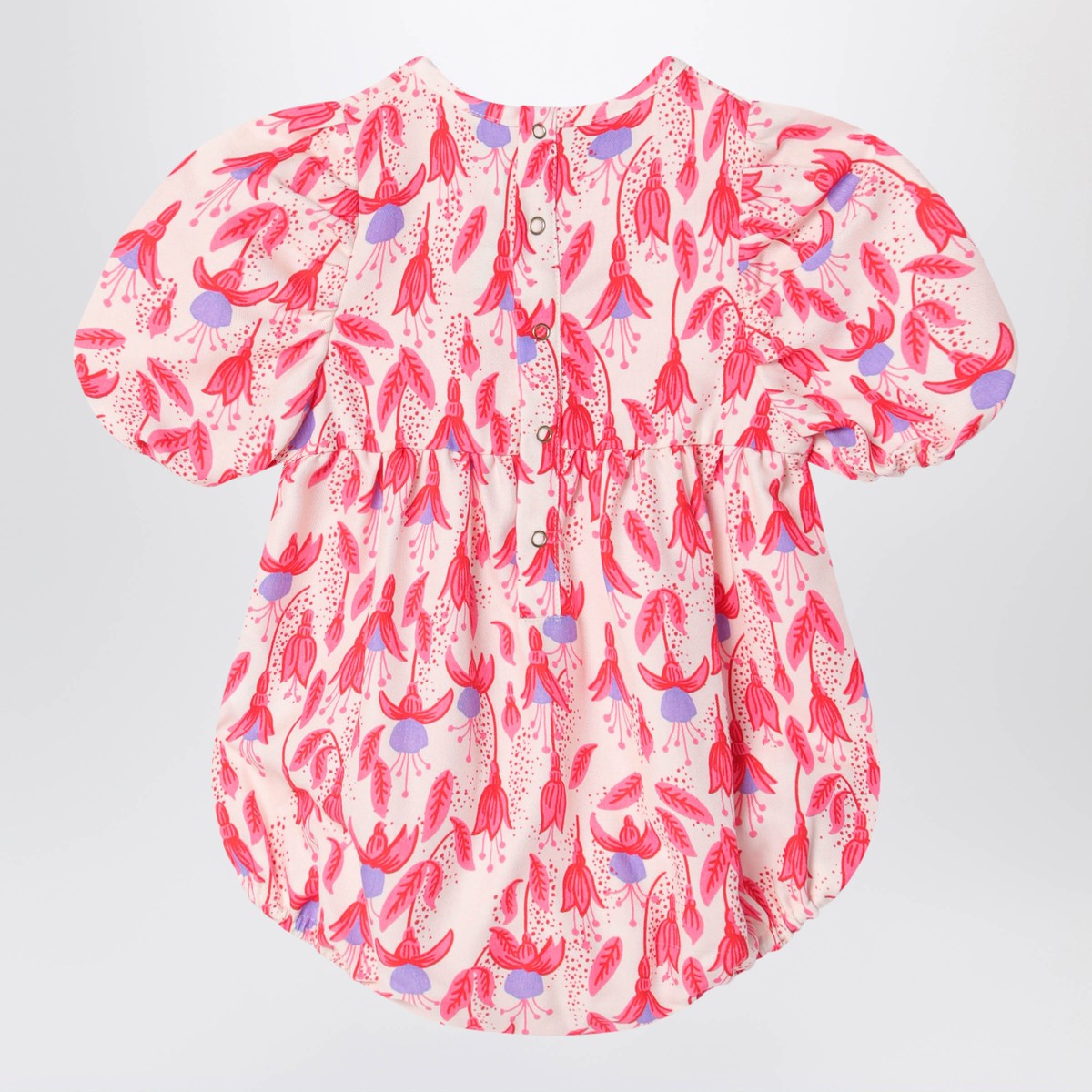 Mini Rodini Mini Rodini Red patterned organic cotton bodysuit
