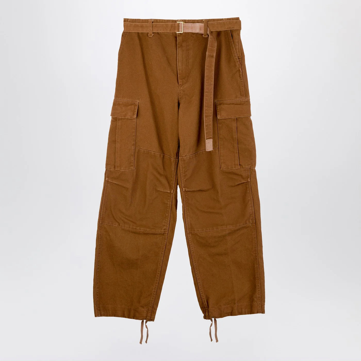 Sacai x Carhartt WIP Beige cotton cargo trousers