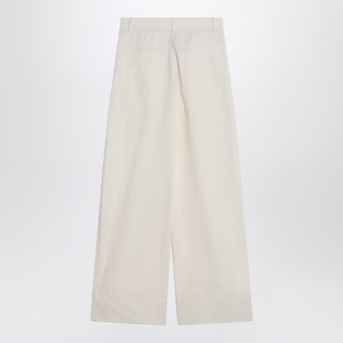 MKDT Studio MKDT Studio Wide écru trousers in cotton