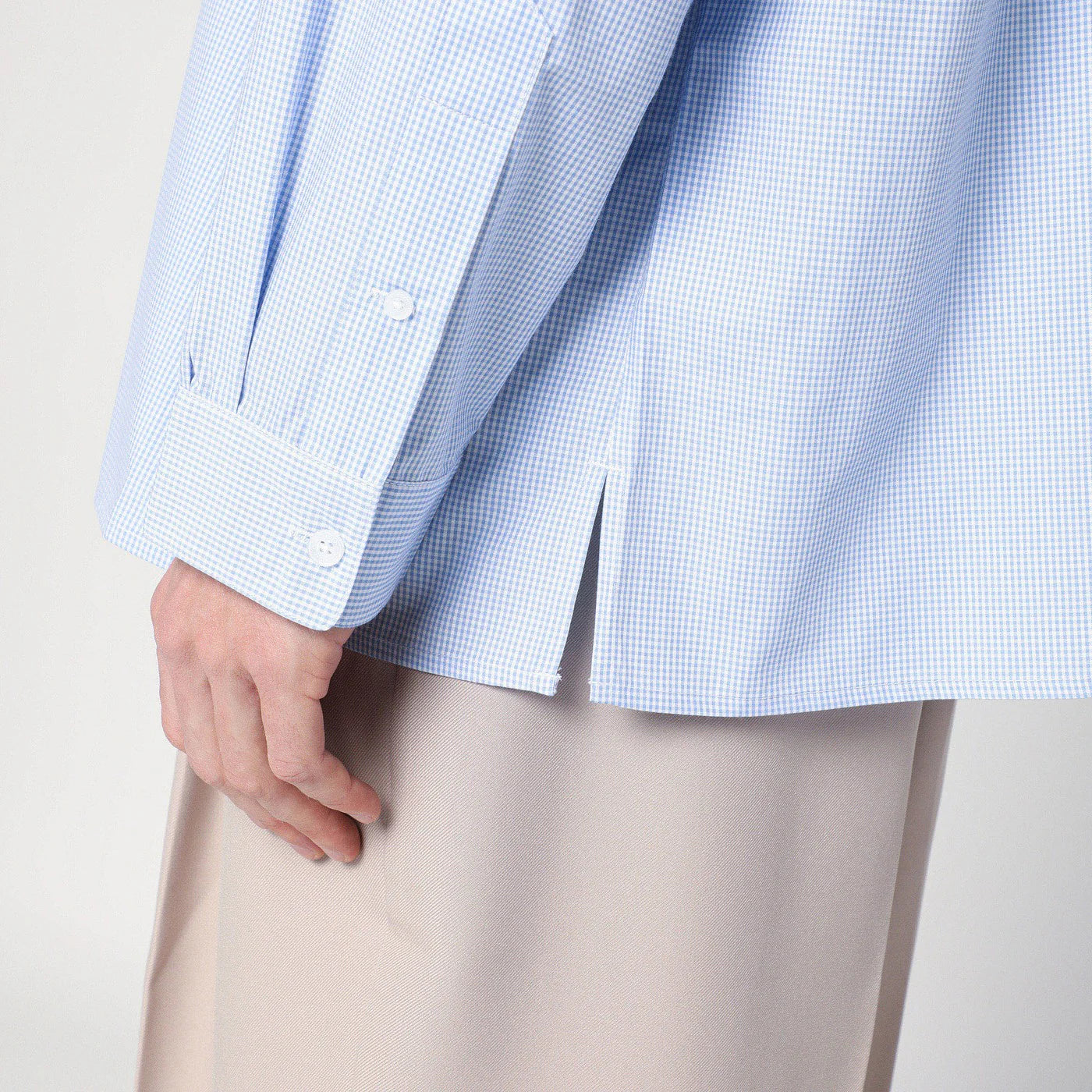 New Amsterdam Surf Association White/light blue checkered shirt