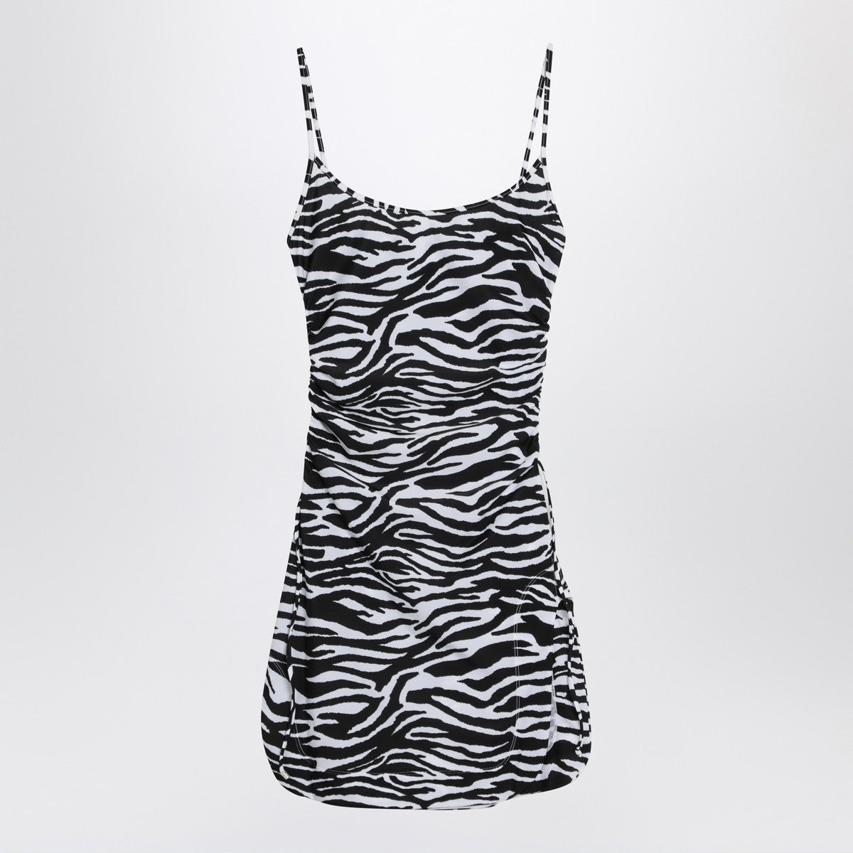 The Attico The Attico Zebra beach cover-up in stretch fabric