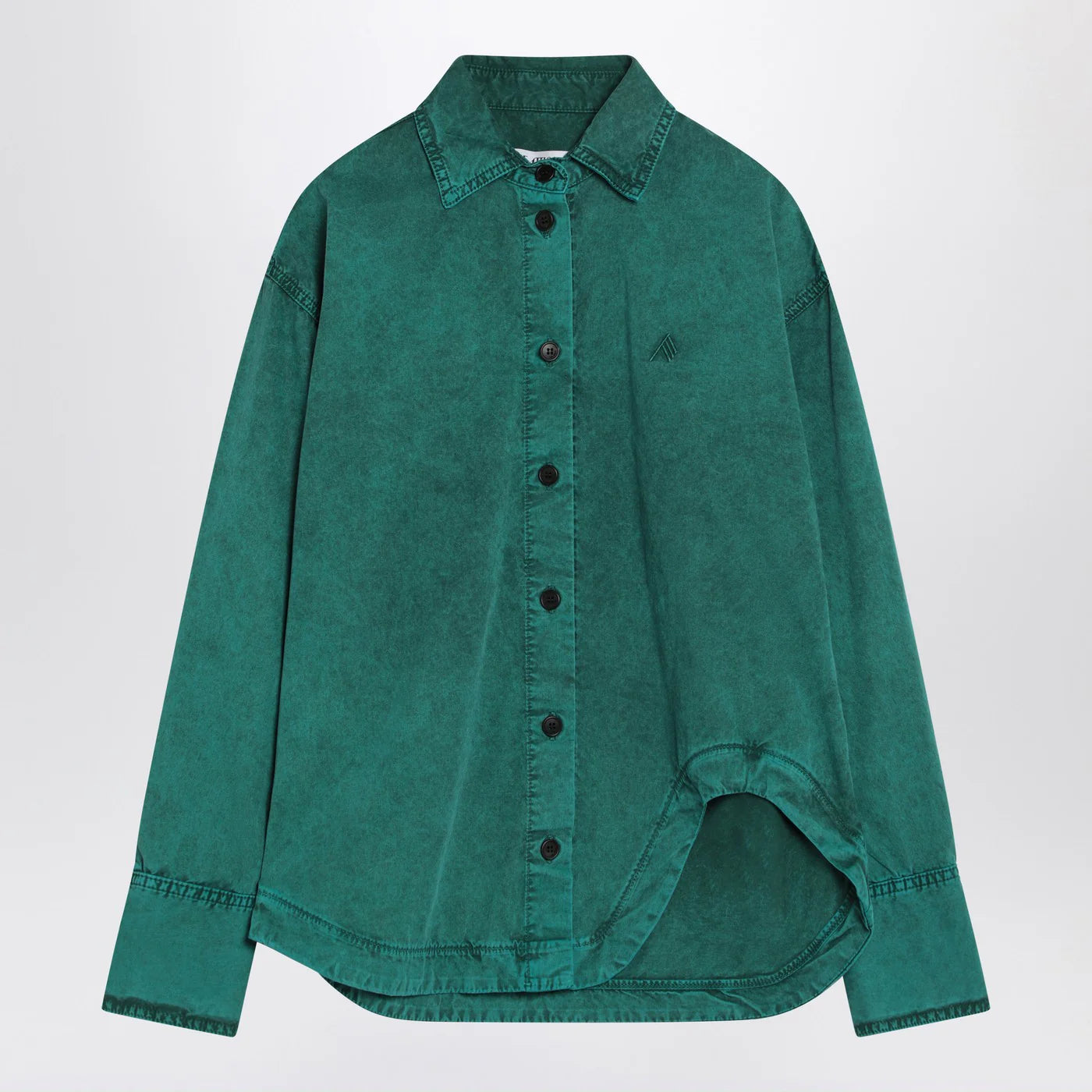 The Attico Green cotton shirt