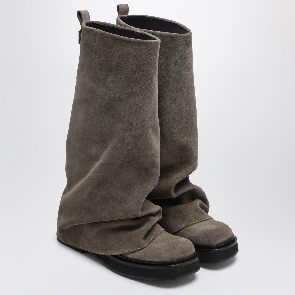 The Attico The Attico Robin taupe suede Combat boots