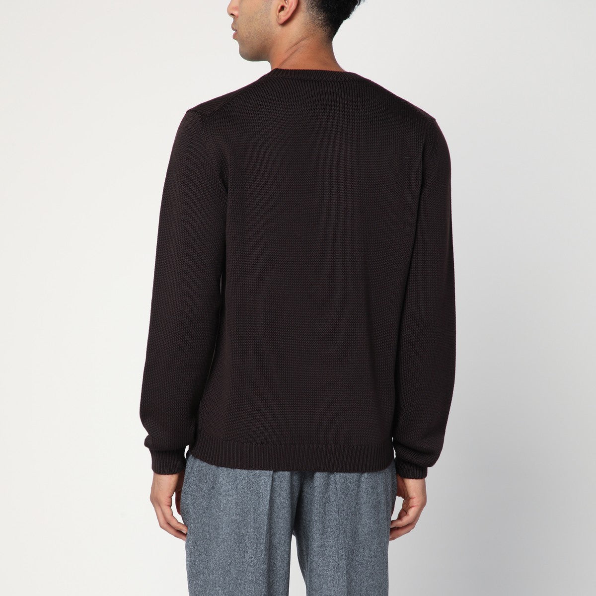 Roberto Collina Roberto Collina Brown crew neck wool sweater
