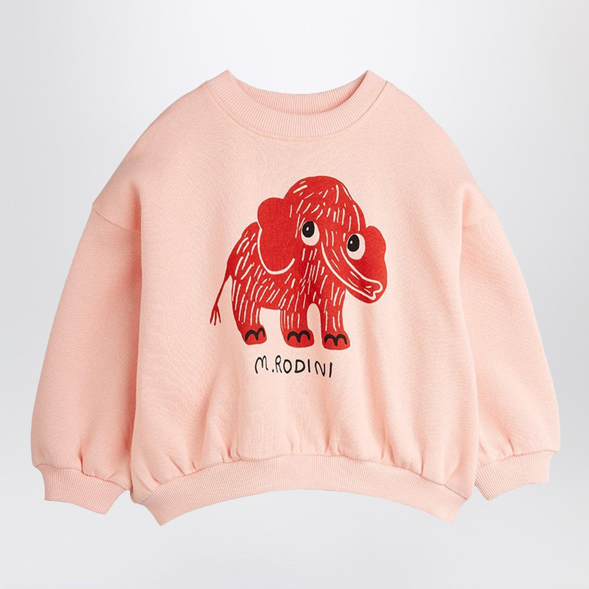Mini Rodini Mini Rodini Pink sweatshirt with mammoth print