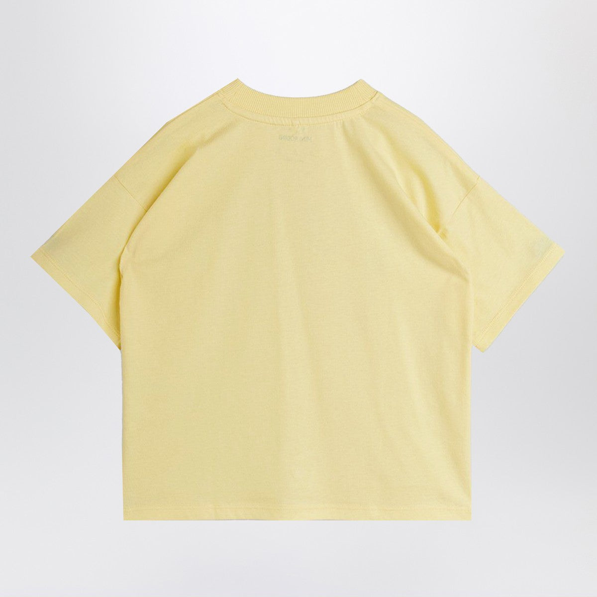 Mini Rodini Mini Rodini Light yellow T-shirt with panda and cat print