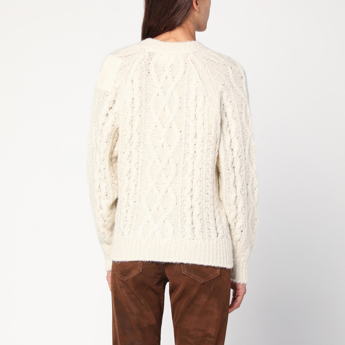ISABEL MARANT Étoile ISABEL MARANT Étoile Écru mohair-blend sweater