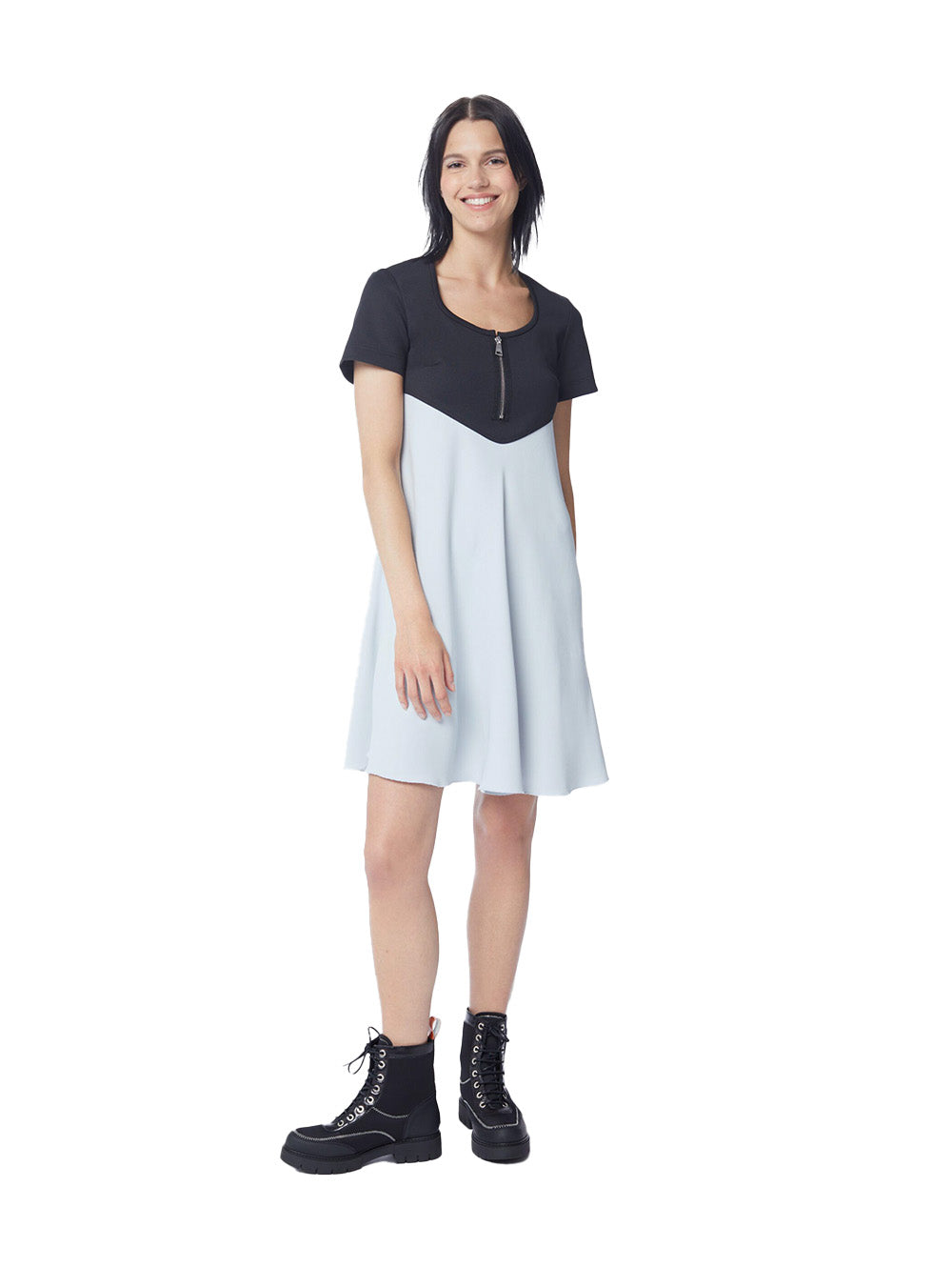 Cherun Dress - Black, Grey