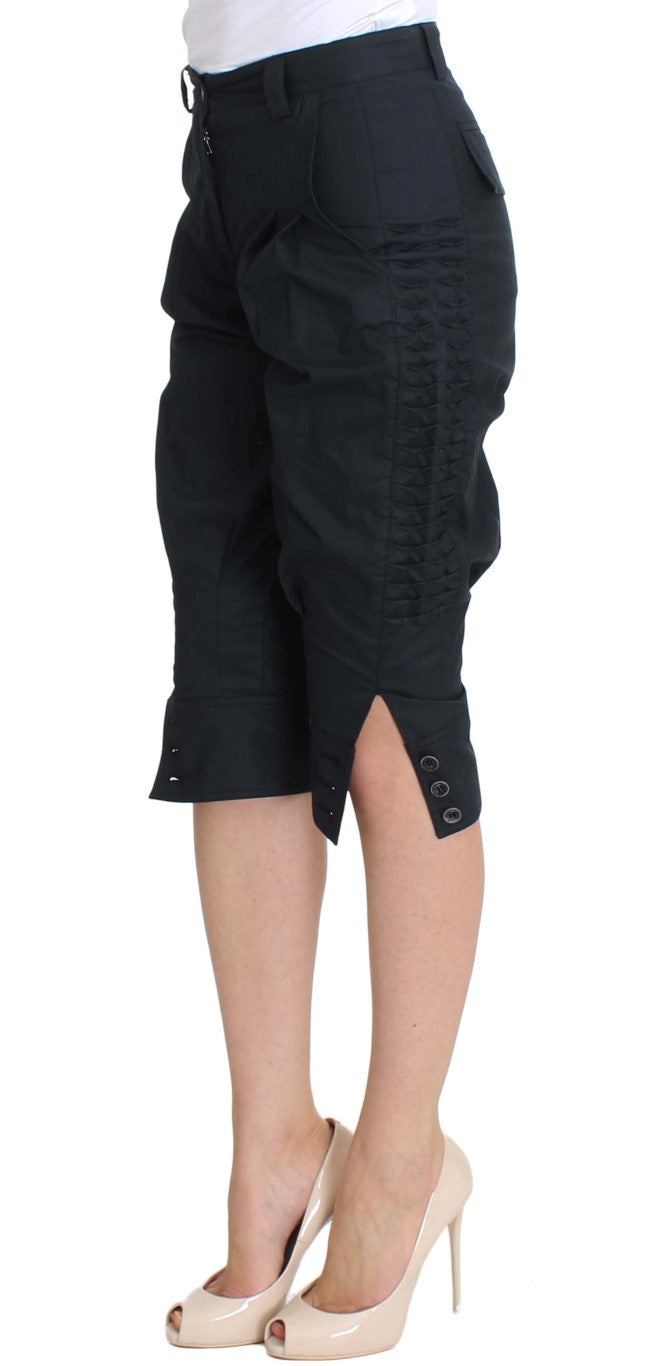 بنطلون إيرمانو شيرفينو قطن أزرق بطول 3/4