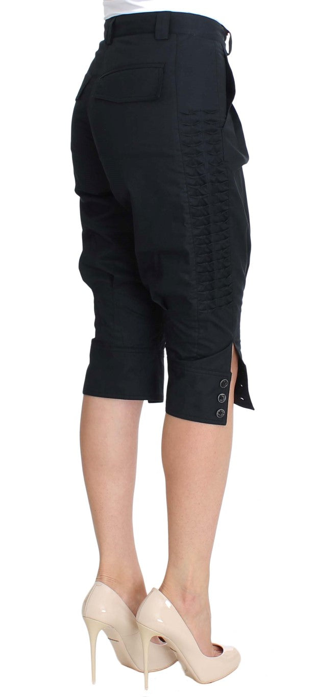 بنطلون إيرمانو شيرفينو قطن أزرق بطول 3/4