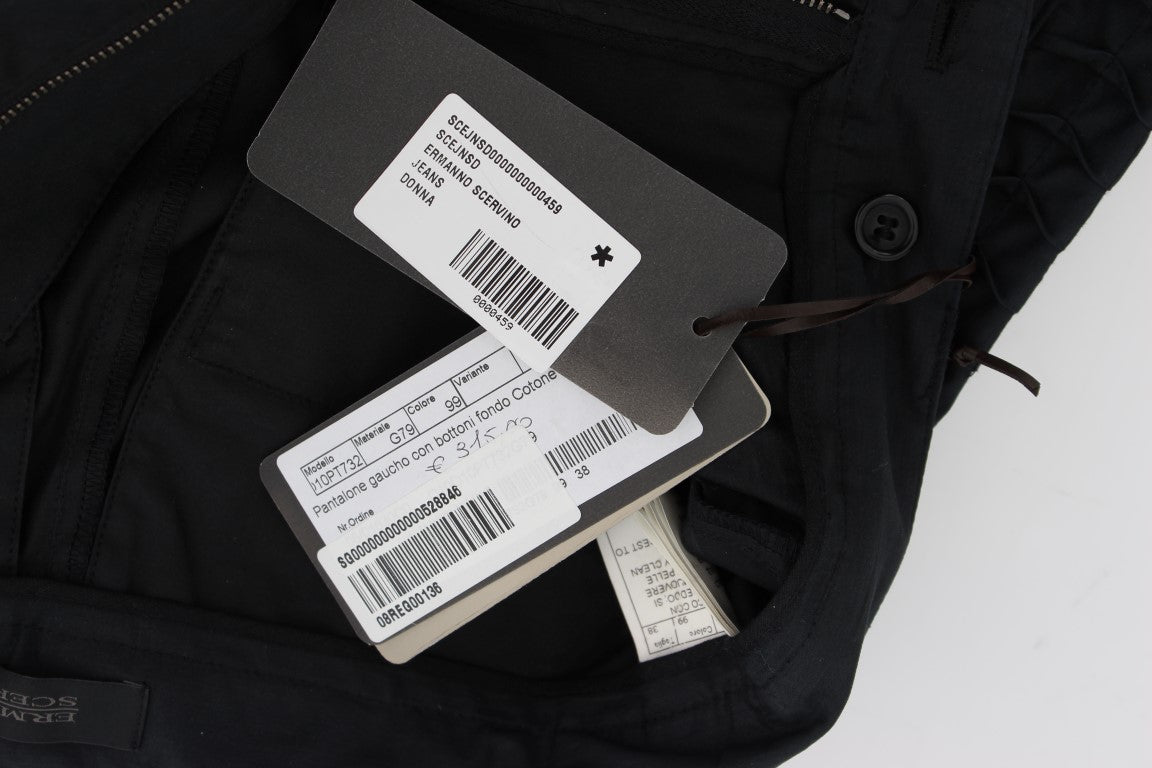 بنطلون إيرمانو شيرفينو قطن أزرق بطول 3/4