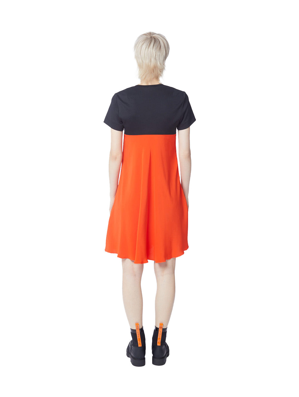 Cherun Dress - Black, Orange