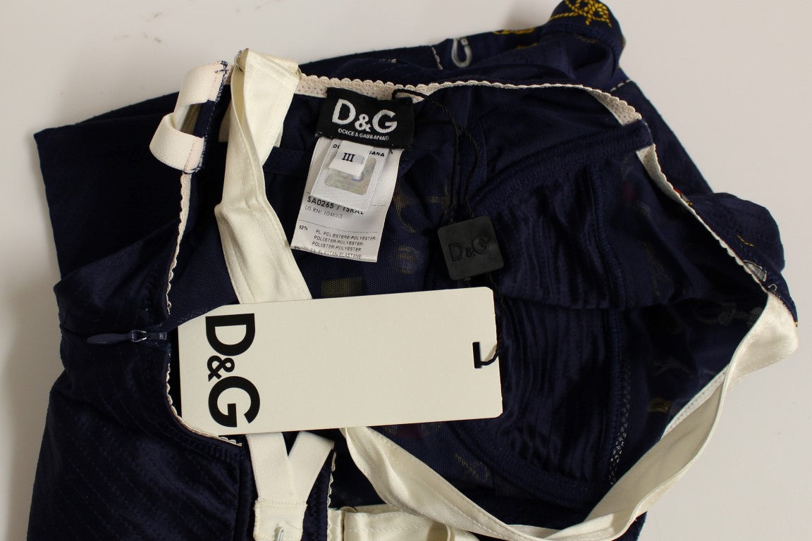 تيشيرت دولتشي آند غابانا سيلور موتيف أزرق بدون أكمام