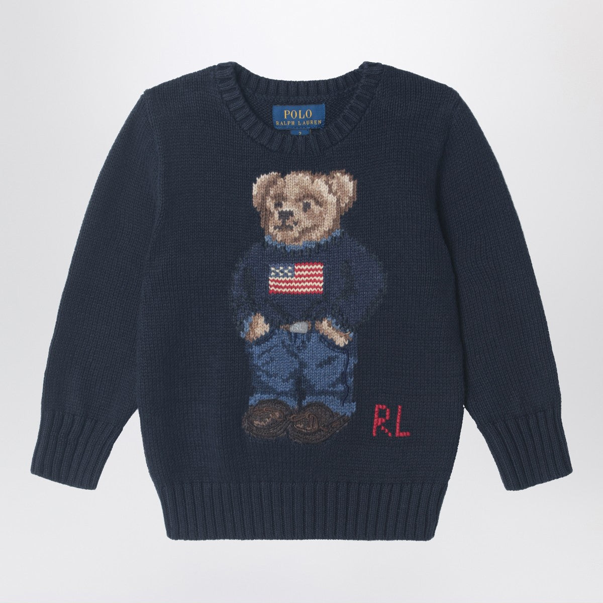 Polo Ralph Lauren Polo Ralph Lauren Navy blue Polo Bear cotton sweater
