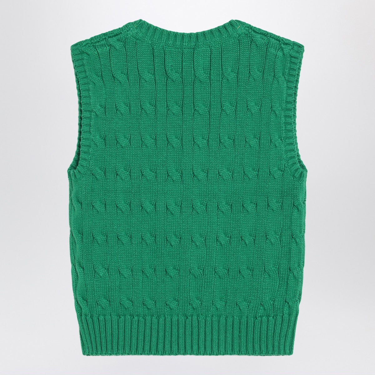 Polo Ralph Lauren Polo Ralph Lauren Green cable-knit cotton vest