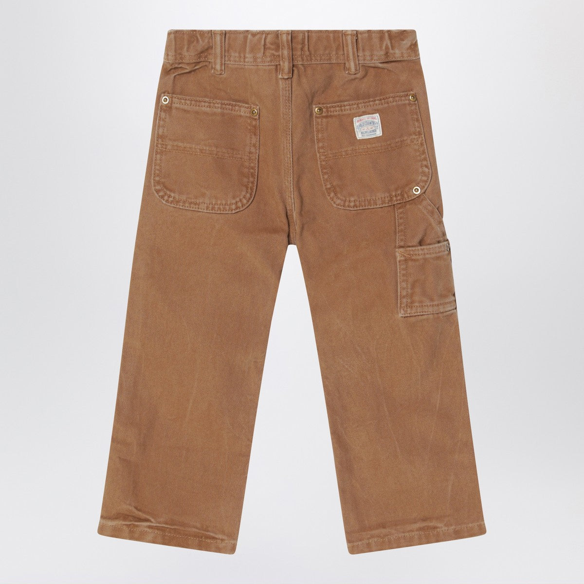 Polo Ralph Lauren Polo Ralph Lauren Brown vintage-effect cotton trousers