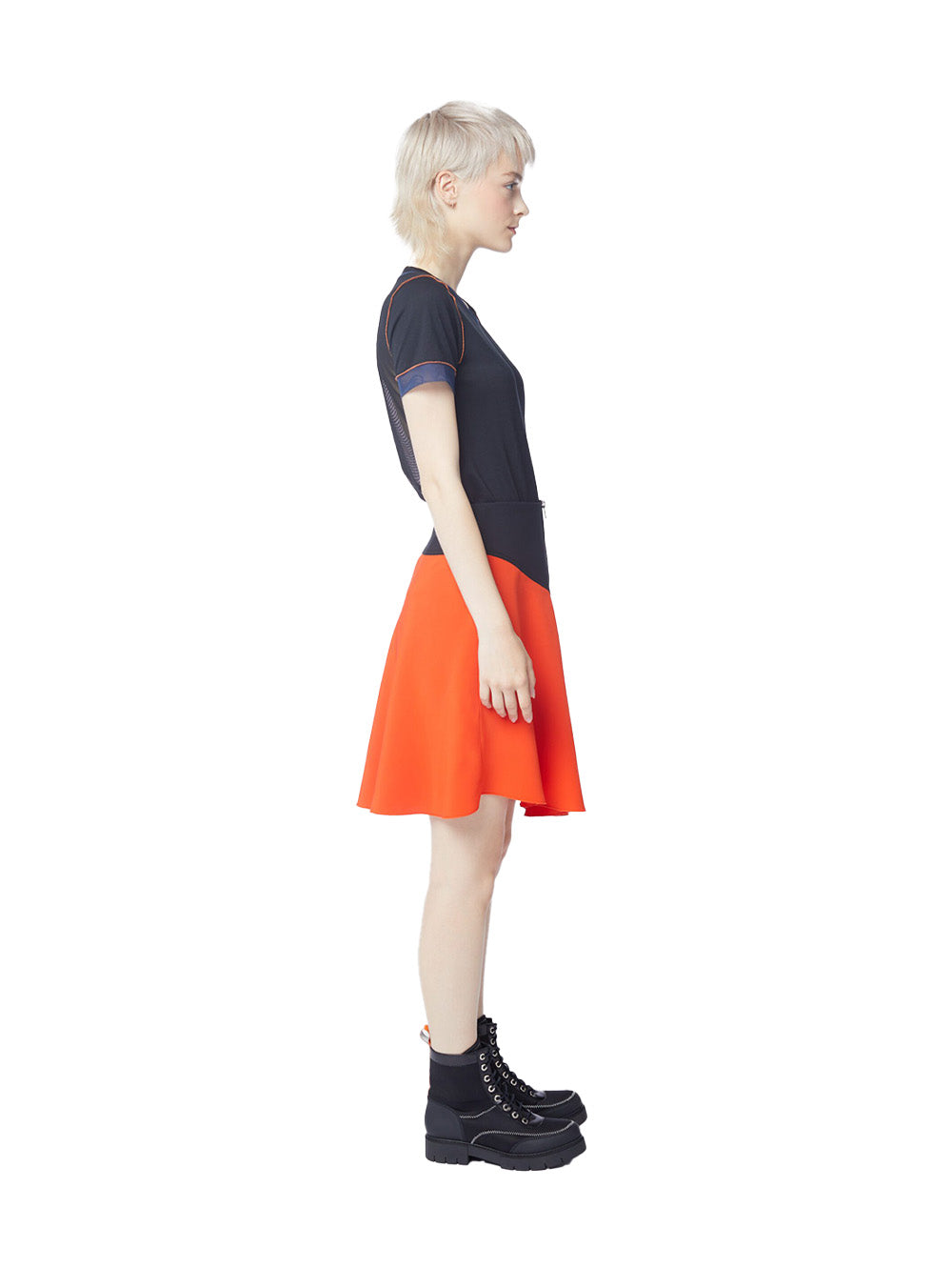 Akiba Skirt Black - Orange