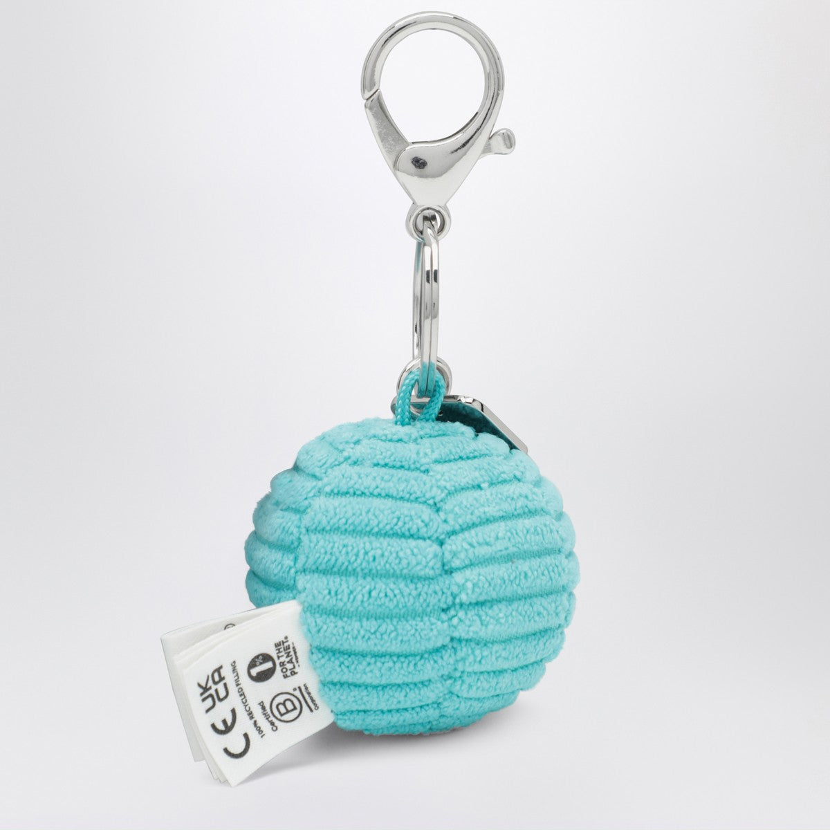 Bon Ton Toys Bon Ton Toys Smiley velvet keychain light blue