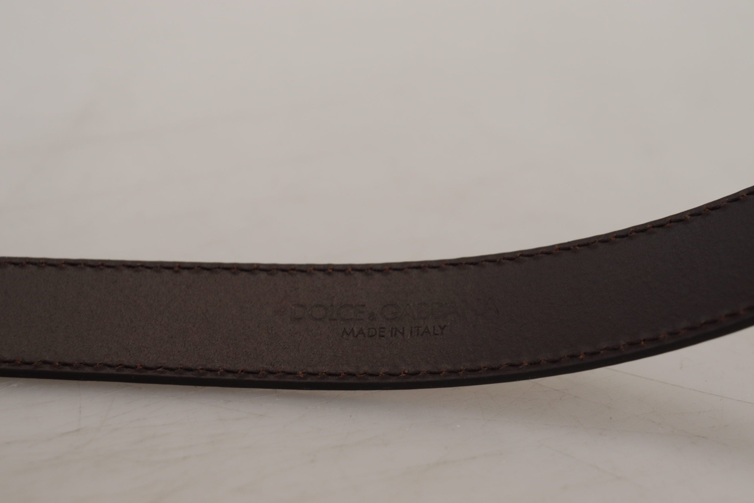 Gold Square Buckle Leather Belt