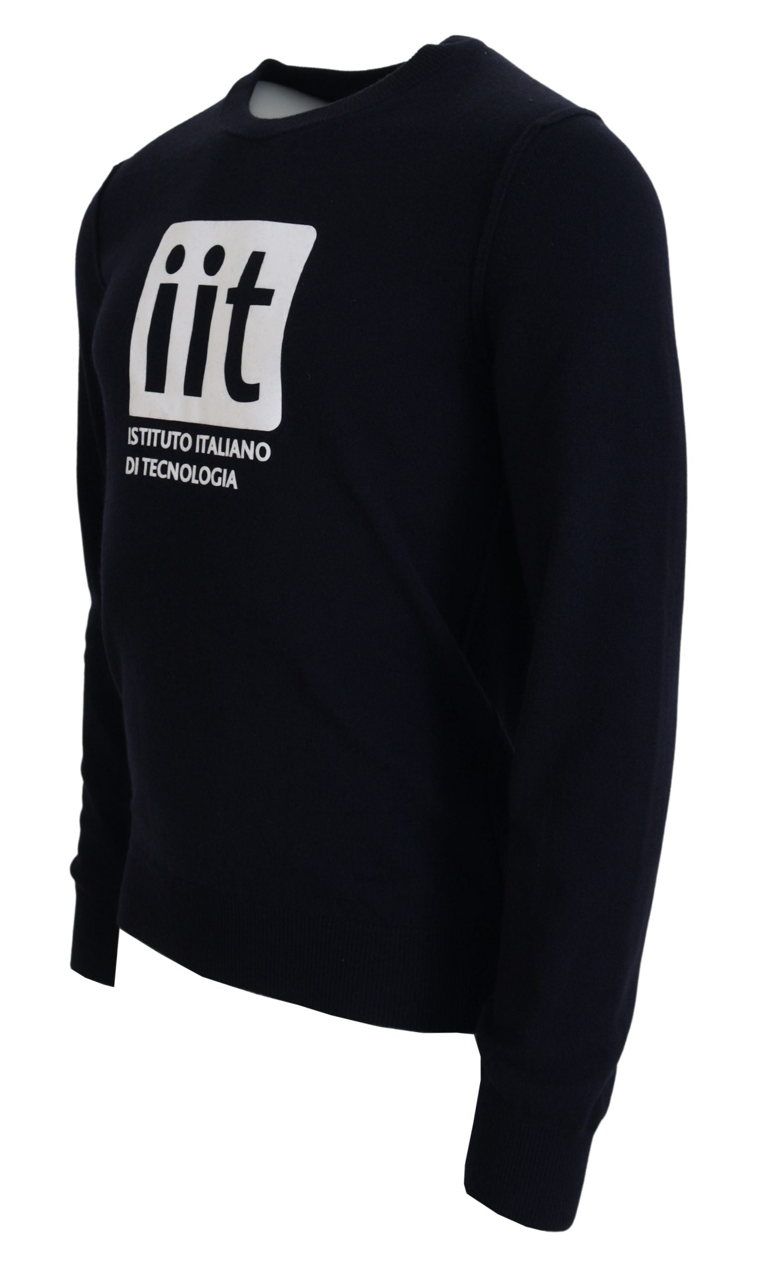 سترة دولتشي آند غابانا زرقاء من الكشمير بطبعة iit