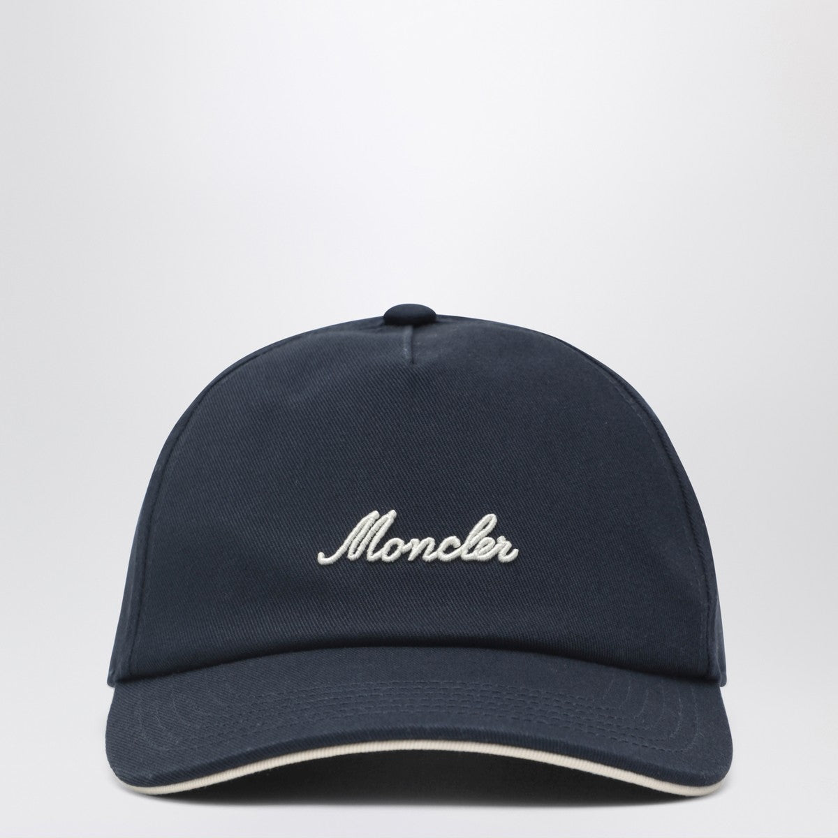 Moncler Moncler Navy baseball cap with embroidered logo
