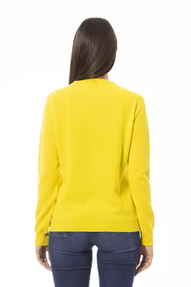 Baldinini Trend Yellow Cashmere Women Sweater