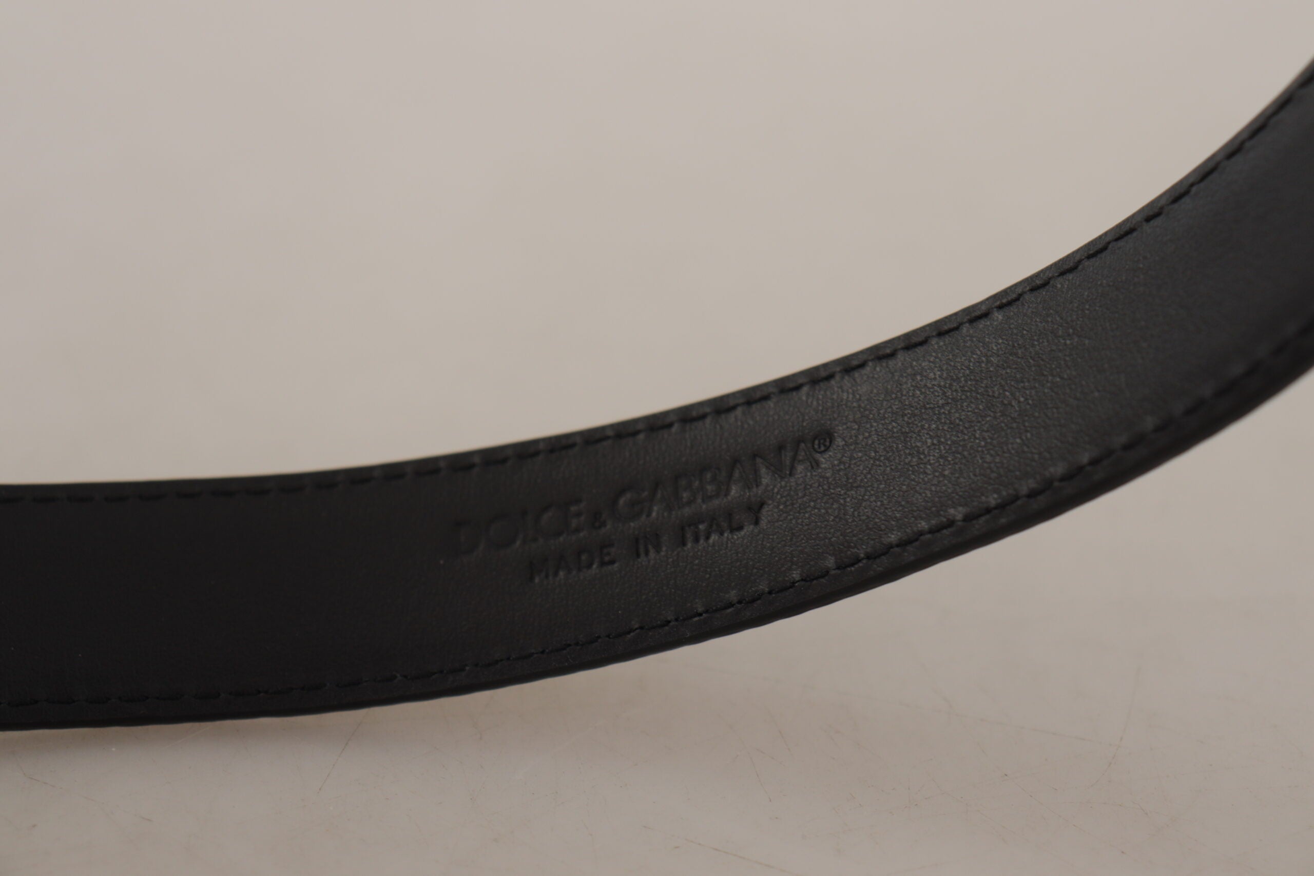 حزام دولتشي آند غابانا بني بطبعة جلد الفهد مع مشبك معدني للخصر