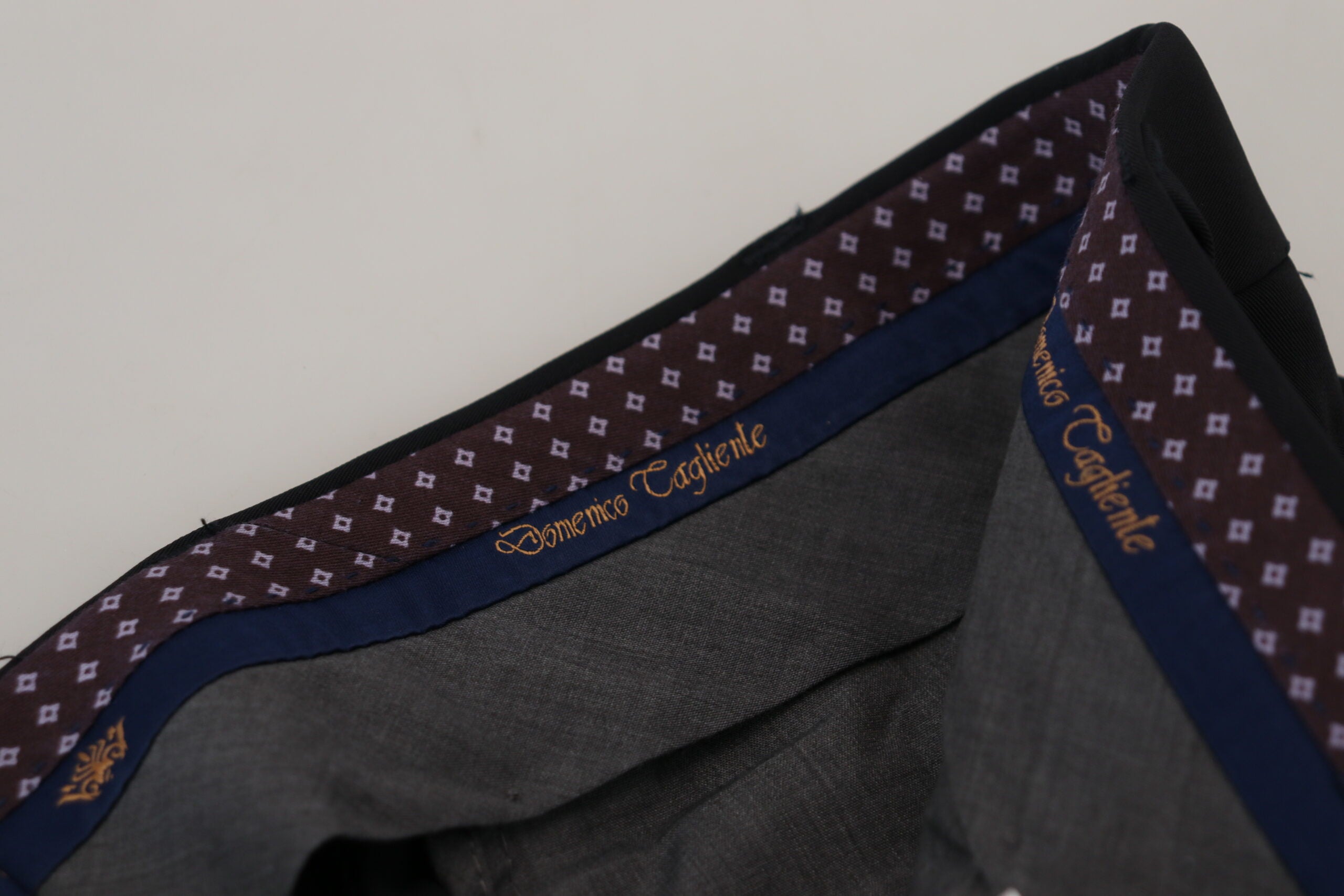 بنطال دومينيكو تاجلينتي الأسود المصنوع من البوليستر