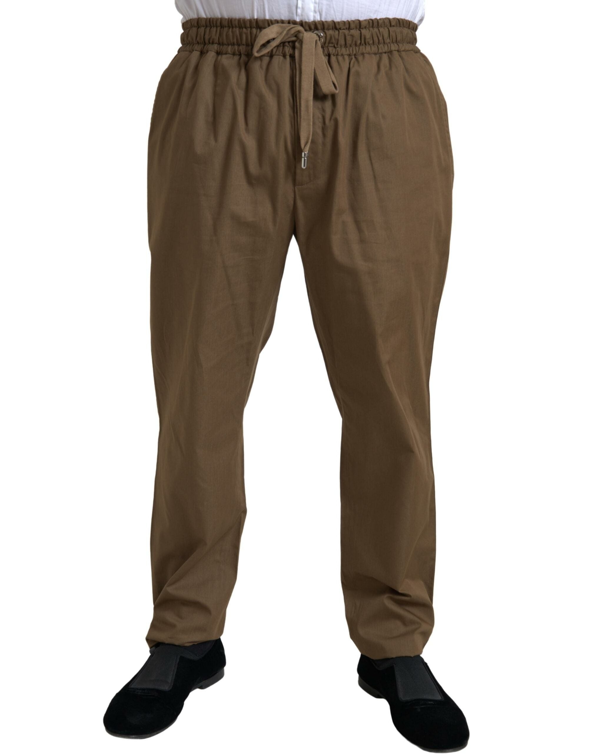 بدلة دولتشي آند غابانا تاورمينا بنية اللون مكونة من قطعتين وصدر واحد