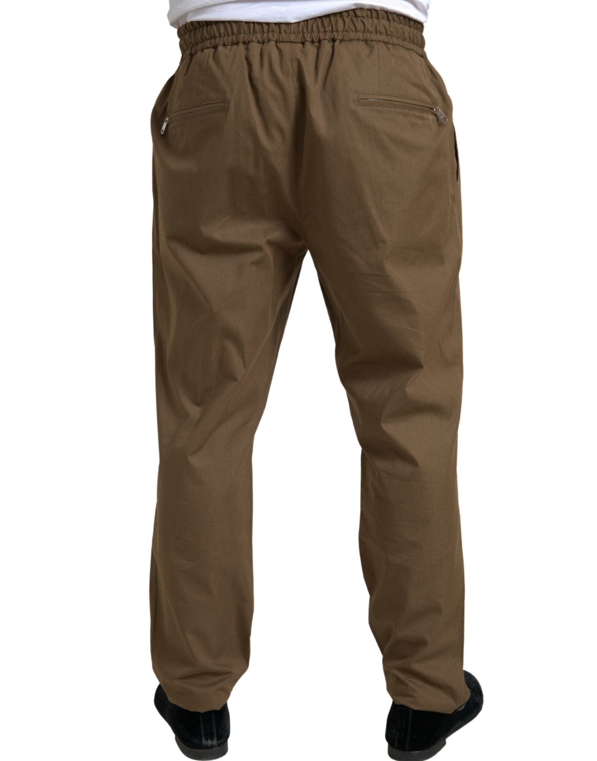 بدلة دولتشي آند غابانا تاورمينا بنية اللون مكونة من قطعتين وصدر واحد