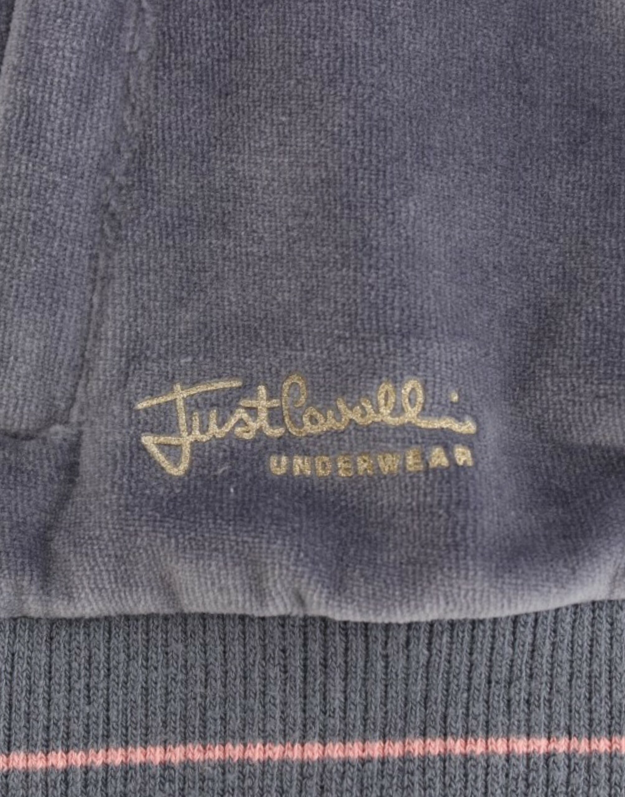 سترة كافالي المخملية الزرقاء بسحاب