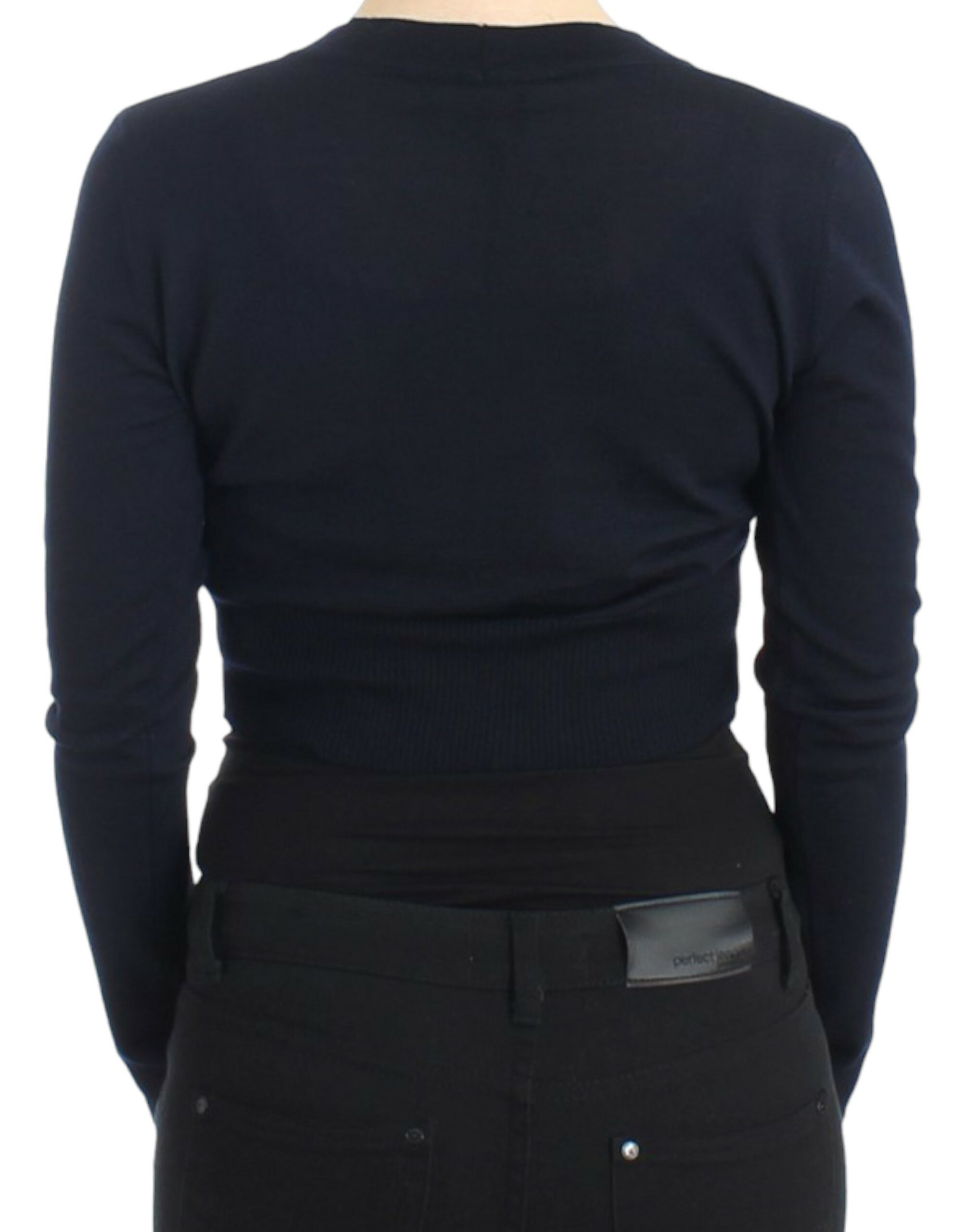 كارديجان صوف قصير من كافالي باللون الأزرق