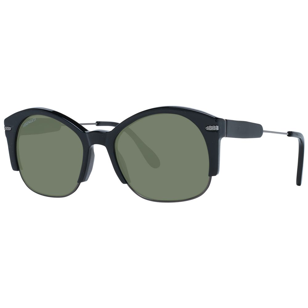 Serengeti Black Acetate & Metal Sunglasses - Luxe Marca