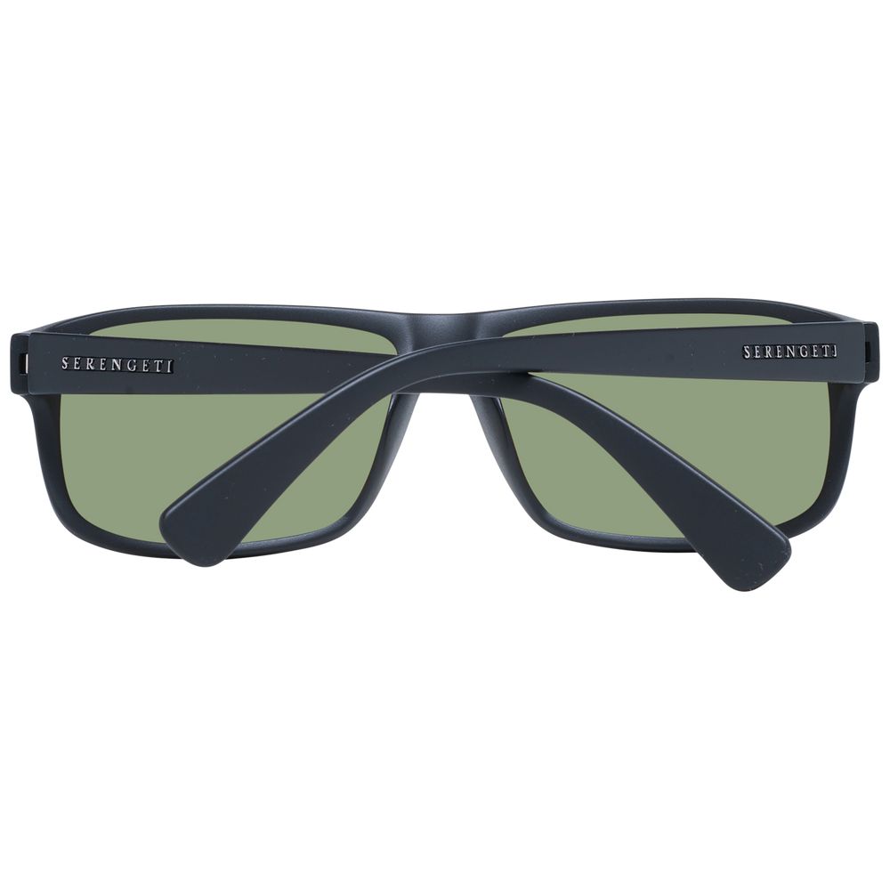 Serengeti Black Plastic Sunglasses - Luxe Marca